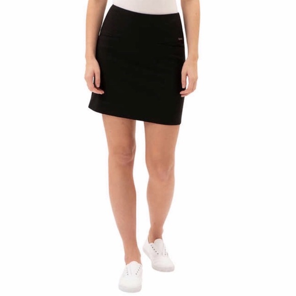 S.C. & Co. Dresses & Skirts - S.C. & Co. Black Stretch Skirt w Shorts Skort
Tummy Control Petal Slit Womans XL